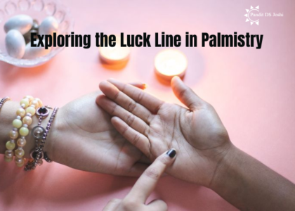 Luck Line in Palmistry